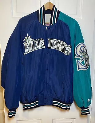 VINTAGE Seattle Mariners Diamond Collection Starter Jacket Mens XL • $100