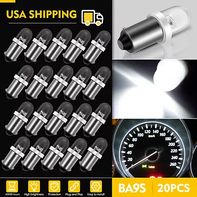 20X White 12V BA9s 1895 H6W Bayonet Car LED Light Bulb For Map/Dome Lamp • $7.94