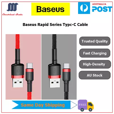 $3.99 • Buy Baseus 18W USB To Type-C Data Sync QC3.0 Fast Charging Cable