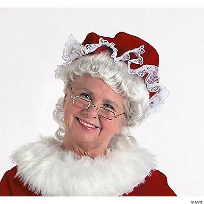 Halco - Burgundy Velvet Mrs. Claus Mop Hat • $36.45