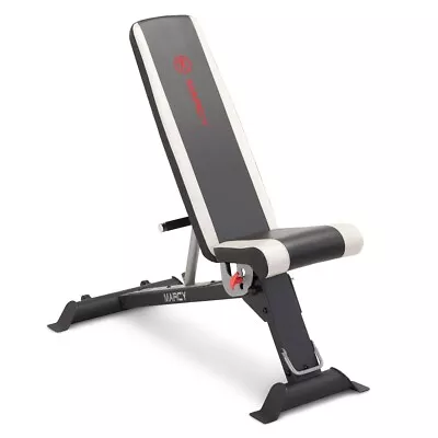 Marcy SB-670 Foldable Utility Bench Adjusts To 6 Positions Compact Transportable • £199