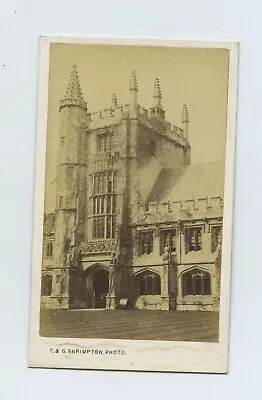 St Mary Magdalen College Oxford - CdV Photo 1867 By Shrimpton • £10