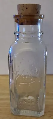 Pure Honey 4 Ounce Clear Glass Jar With A Cork 4.5  Tall • $1.99