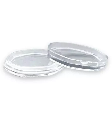 50p Clear Coin Capsules / Cases Brand NEW - Coin / Display • £2.29