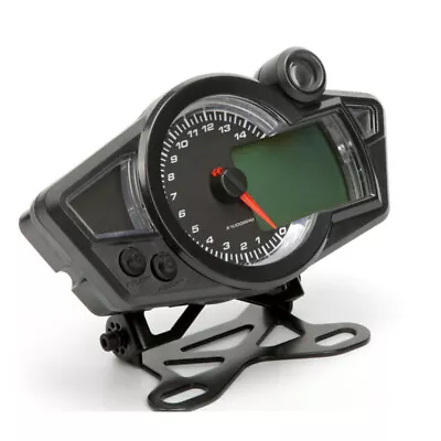 $74.87 • Buy 12V Motorcycle LCD Digital Adjustable Odometer Speedometer Tachometer Parts KM/H