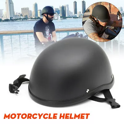  For Bobber Chopper Cruiser Motorcycle Motorbike Helmet Half Open Face Cap AU • $39.99