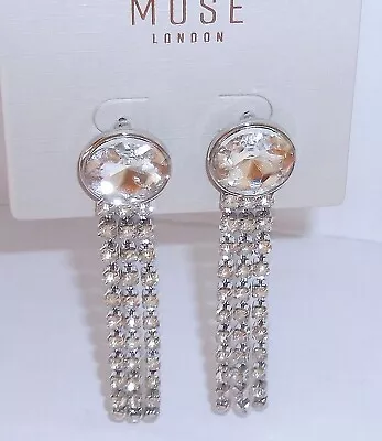 Statement EARRINGS Bling Diamante Drops RpE10.95 NEW M&CO Fashion Jewellery • £3.50