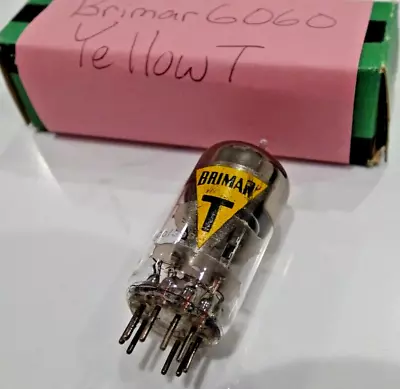 Brimar 6060 12AT7 ECC81    Yellow T   Audio Tube - Tested & Guaranteed • $85