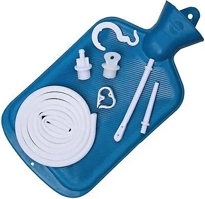 Enema Douche Kit Hot Water Bottle Bag 2 Quart Reusable Premium Quality LatexFree • $12.59