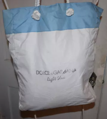 Dolce & Gabbana Light Blue Beach Bag White Tote Shopper  • $15