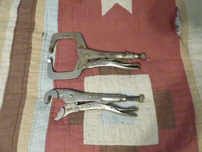 Vintage  Vise Grip 11R & 10LW Welding Locking Clamp Plier Dewitt USA • $40