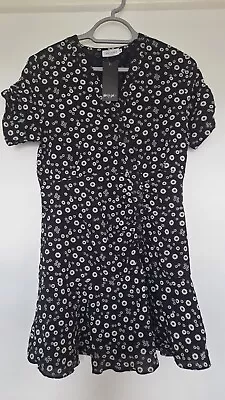 Nasty Gal Eight Paris BNWT Tagged Daisy Floral Dress Button Up Skater Style • £0.99