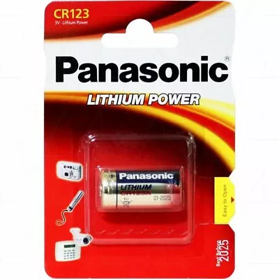 Panasonic CR123A Lithium Battery Replaces CR123A CR123AS DL123A EL123A K123L • $15.99