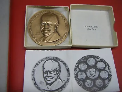 1971 Commemorating The Dwight D. Eisenhower Silver Dollar Bronze Medal • $9.95