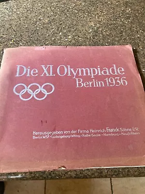 Xi 1936 Berlin Olympic Incomplete Book W/90 + Pictures • $25