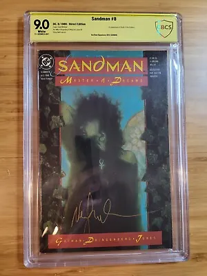$494 • Buy Sandman #8 CBCS 9.0 1st Death Signed By Neil Gaiman Not CGC