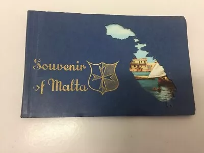 Vintage Booklet Souvenir Book Of Malta Postcards(alfred Galea Zammit & Co • £4.99