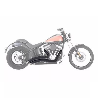 Vance & Hines Big Radius 2-Into-2 Exhaust  Black M8 Harley Softail 46077 NEW • $850