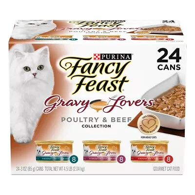 Fancy Feast Gravy Lovers Poultry & Beef Collection Wet Cat Food 24 X 85g AU • $45.99