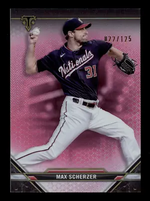 2021 21 Topps Triple Threads Max Scherzer Tourmaline 022/125 Nationals #63 • $10