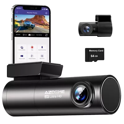 4K Mini Car Dash Cam Wifi GPS DVR HD 2160P Night Vision G-Sensor Parking Monitor • $119.20