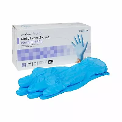 MCK-Exam Glove Confiderm 6.5CX X-Large NonSterile Nitrile Extended Cuff  BX/100 • $66.26