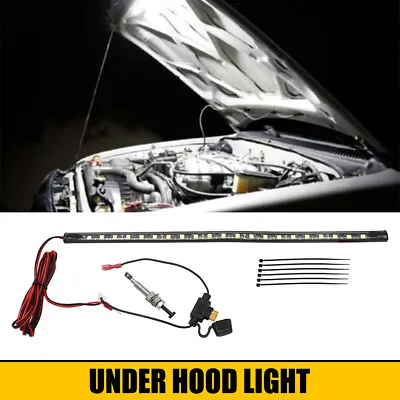 Universal Under Hood LED Light Panel Strips Kit Automatic Fit On/off Any Vehicle • $11.99