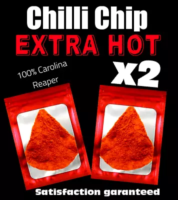 £6.90 • Buy 2 X ONE CHIP .... WORLDS HOTTEST CHILLI CHIPS ⚠️EXTREME HEAT CHALLENGE⚠️