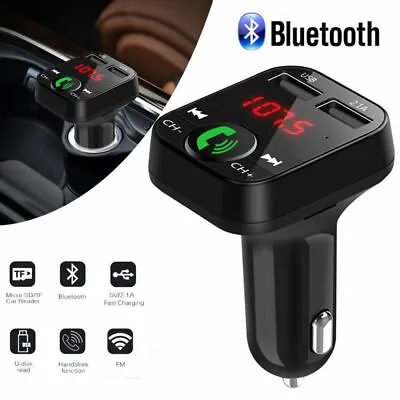 In-Car Bluetooth Hands Free MP3 Player/Phone To Radio FM Transmitter Modulator 2 • £8.03