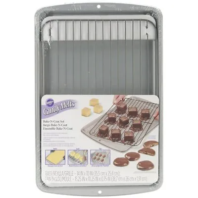 Wilton Bake-N-Coat Set Candy Melts Icing Ganache Chocolate Decorating Sugarcraft • £12.69