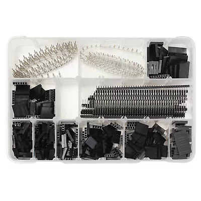 1450Pcs 2.54mm DuPont Shell Jumper Head Single Double-Layer Connector Shell Kit • $22.87