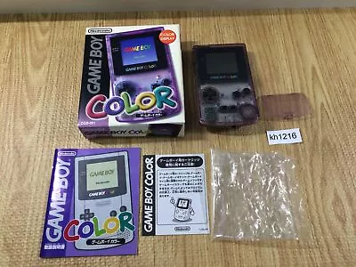Kh1216 GameBoy Color Clear Purple BOXED Game Boy Console Japan • $83.24