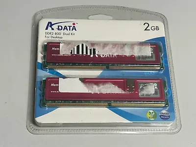 A-Data 2gb NEW SEALED DDR2 800 Kit  #248 • £10.77