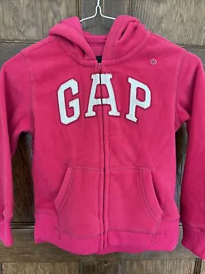 GAP Girls' Fleece Zip-up Hoodie Age6-7 • £12