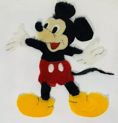 DISNEY MICKEY MOUSE Plush Appliqué Sew On Character Vintage 1990s • $9