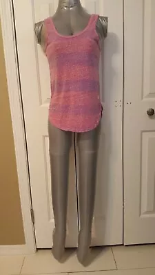 Volcom Logo Pink/Purple Women's Summer Muscle Tank Top Sz. XS/PT • $10.50