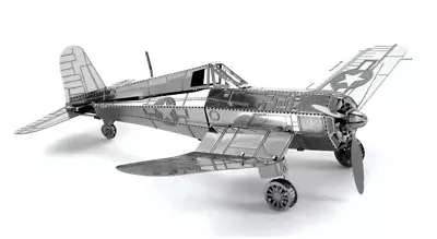 Explorafind 3D Metal Art - F-4U Corsair Aircraft 3D Model Building Kit • $9.95