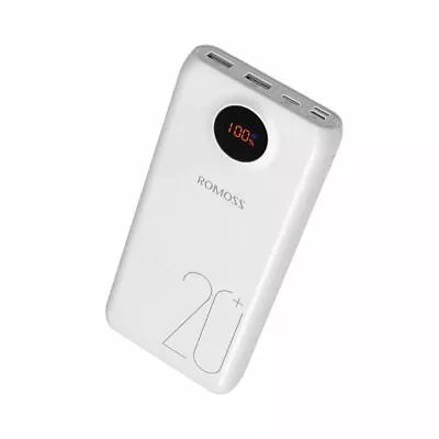 $35.10 • Buy Romoss Power Bank SW20 Pro 20,000 MAh Portable 3 Output Fast Charging Universal