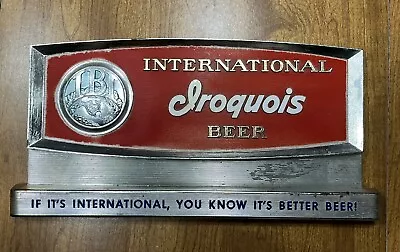 Rare Vintage Iroquois Beer Beverage Co. Buffalo NY Sign IBI Register Topper • $99.99