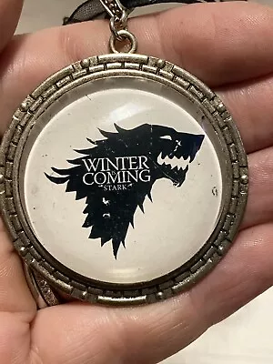 Game Of Thrones House Stark Pendant Necklace - Large Pendant - Winter Is Coming • £2.99