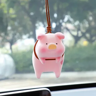 $4.59 • Buy Cute Pig Car Pendant Car Rear View Mirror Pendant Lucky Piggy Hanging Ornament