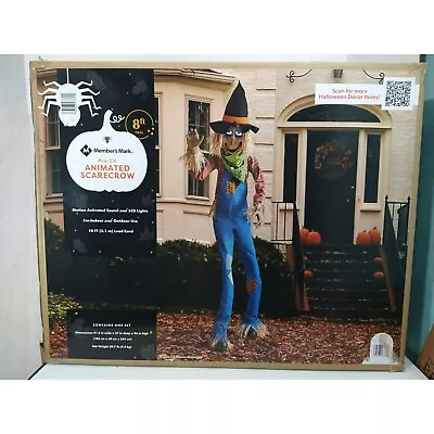 Huge 8ft LCD Pre-lit Animated Scarecrow Motion Sensor Talking Halloween Decor • $313