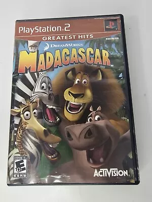 Madagascar Greatest Hits (Sony PlayStation 2 2006) Disc & Case ~ Tested & Works • $8.99