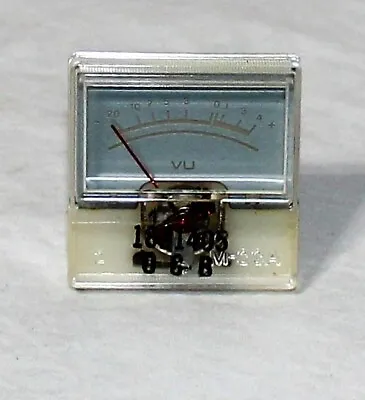 Analog Audio VU Panel Meter 1831405 M-33A  1 1/2  X 3/4  Silver Display • $9.99