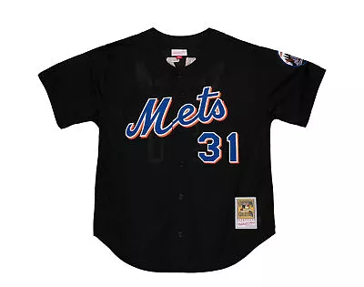 Mitchell & Ness Authentic Mike Piazza New York Mets 2000 Button Front Jersey • $95