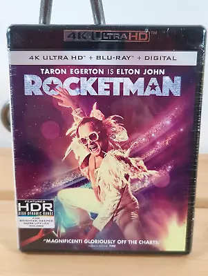 Rocketman 4K Ultra HD + Blu-ray + Digital 2019  - Elton John New  • $15.95