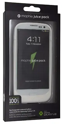 NEW Mophie Rechargeable Juice Pack 132409 For Samsung Galaxy S III Free S/H • $25.18