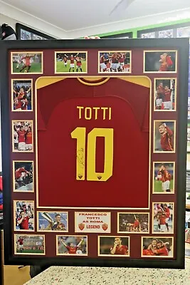 Francesco Totti Roma Legend Hand Signed Shirt/jersey + Coa • $1200