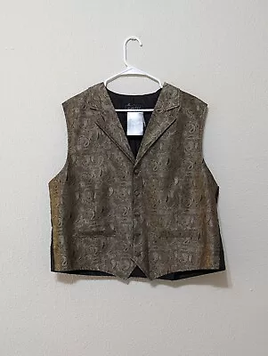 Cody James Men's Paisley Suit Vest Mens Size XL Brown Formal Party New • $49.85