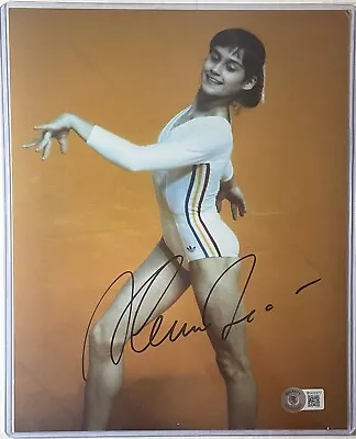 Nadia Comaneci Autographed Signed 8x10 Photo Beckett BAS COA Olympics AUTO • $50